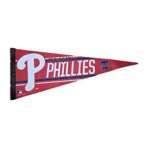 Philadelphia Phillies MLB 12 in X 30 in Pennant Flag MLB Decor Man Cave